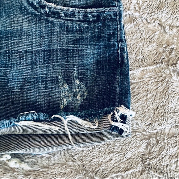 See Thru Soul | Distressed Denim Shorts - Picture 3 of 7